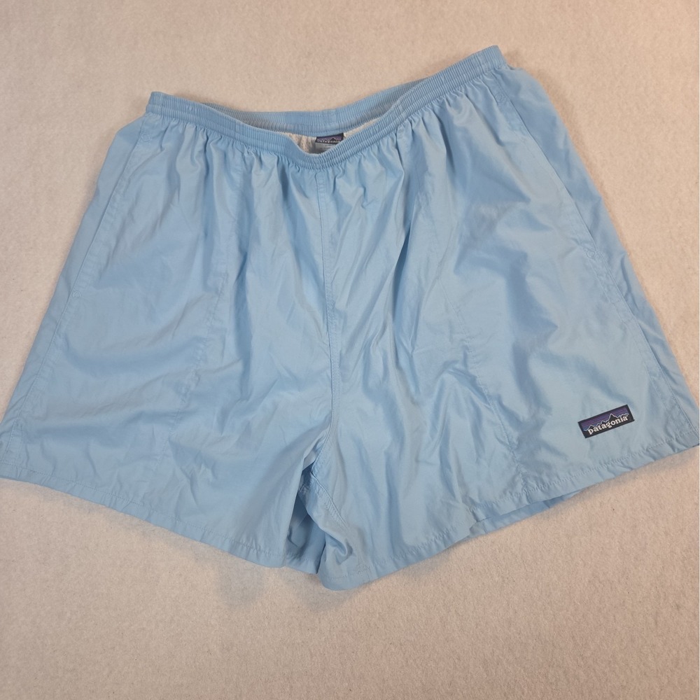 Patagonia Men Baggies Shorts 5 Inseam Blue XL Nylon Mesh Liner Swim Trunks